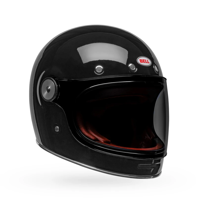 Bell Bullitt GT Solid ECE Helmet, Modern Evolution of Legendary Bell Bullitt, Tool-less Shield Removal, Closable Venting, Updated Interior for Easy Maintenance, Color: Black, Size: XS