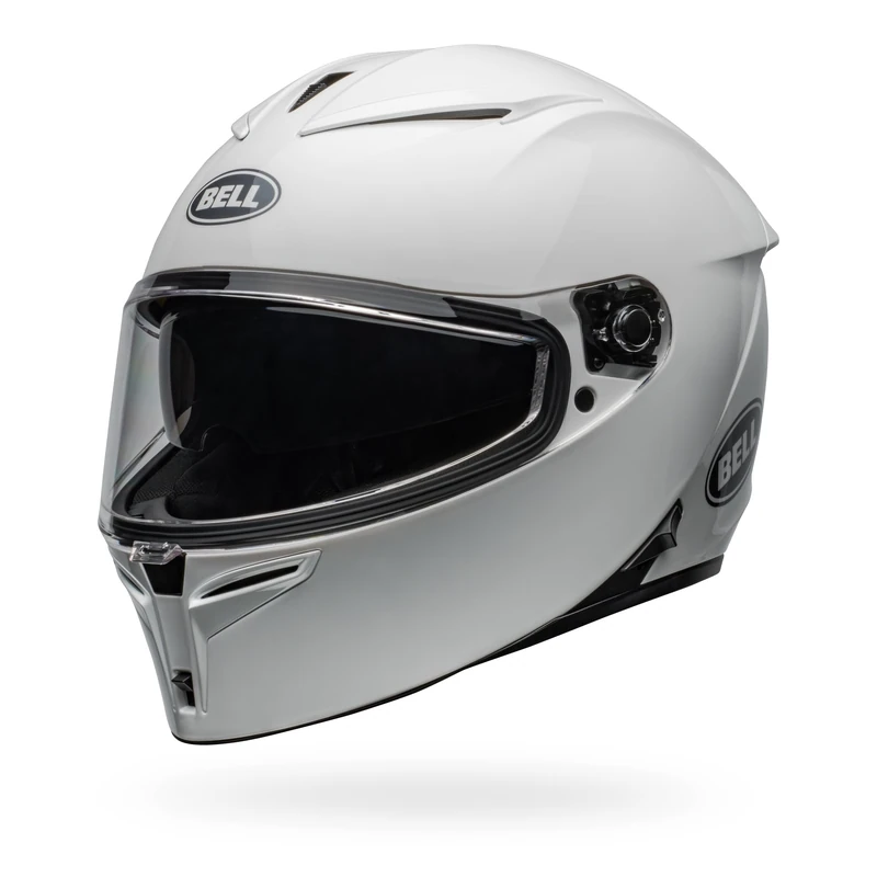 Bell Lithium Mips Solid ECE Helmet, Aggressive Styling, Aerodynamic, Removable Liner, Clickrelease V2 Shield, Adjustable Airflow, Comms Compatible, DOT & ECE 22.06 Certified, Color: White, Size: 2X