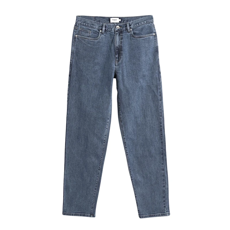 Farah Men's Norwood STR Denim WA Jeans, Worn Indigo, 38