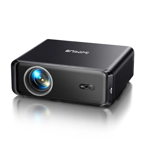 Smart Projector for Netflix with WiFi 6 and 2-Way Bluetooth Portable and Small, Native 1080P Auto Focus & Keystone Home Theater, Portable Movie Projecor