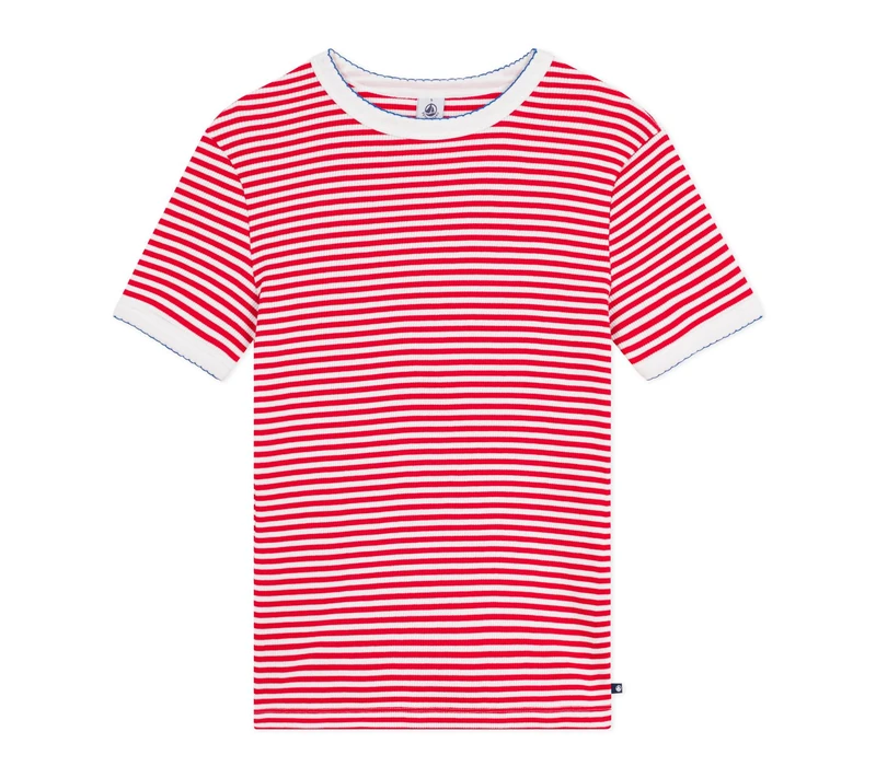 Women's Cotton Short Sleeve Striped T-Shirt