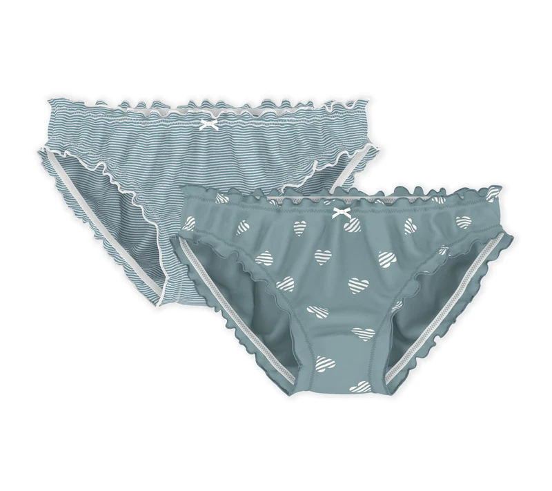 Women's Cotton Heart Print Ruched Panties