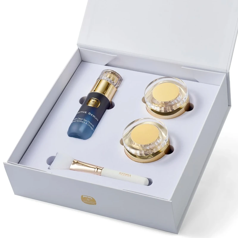 Kedma - Royalty Facial Care Set - Sauna Mask, Active Serum, Firming Cream - 3 Products