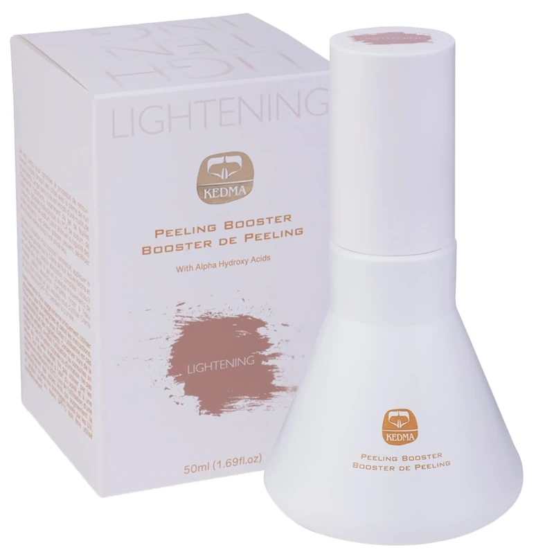 Kedma - Brightening Peeling Booster - Exfoliating Gel with Glycolic, Mandelic and Lactic Acids - For Dull, Oily or Blemished Skin - With Niacinamide, Aloe Vera and AHA - 50ml