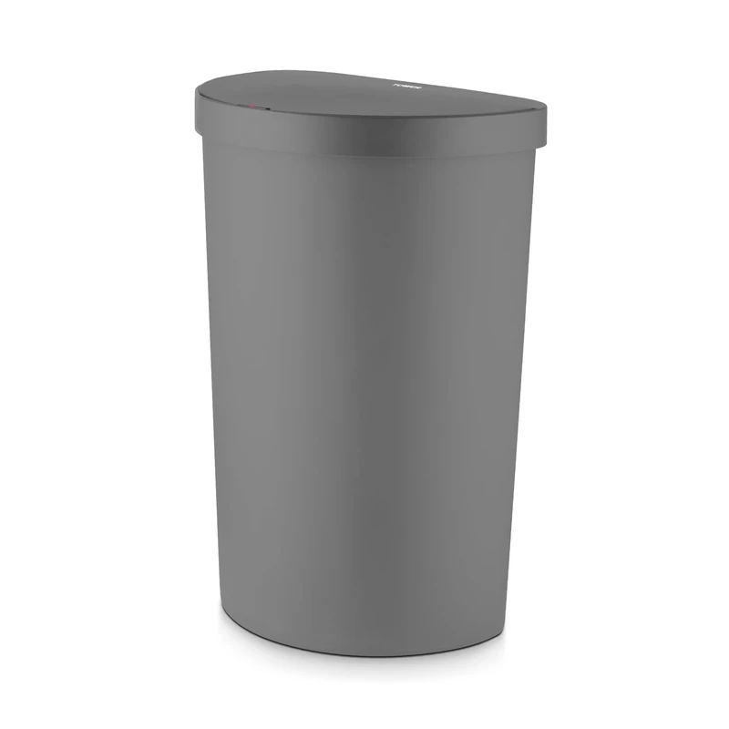 Tower Recycling Sensor Bin, Plastic, Grey