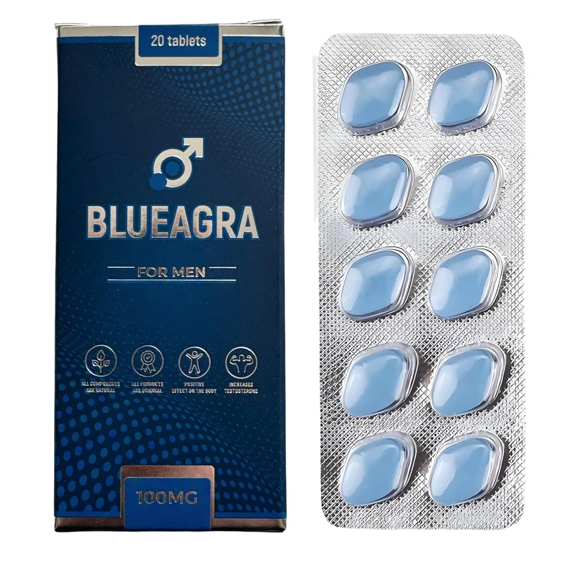 BlueAgra Ginseng Tablets for Men – 40 Count | 100 mg per Tablet | Natural Vitality & Stamina Support | Mineral Complex | Fast Acting | Made in UK