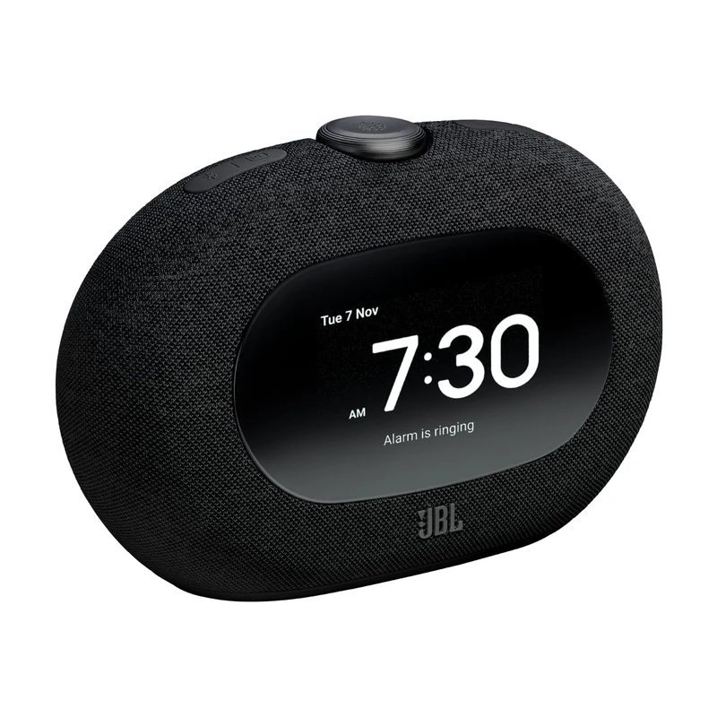 JBL Horizon 3, Digital DAB+/FM Radio Alarm Clock with Bluetooth, Sunrise Effect Alarm, USB-C Charging, Battery & Mains, Pro Sound, Compatible with ONE App, Black