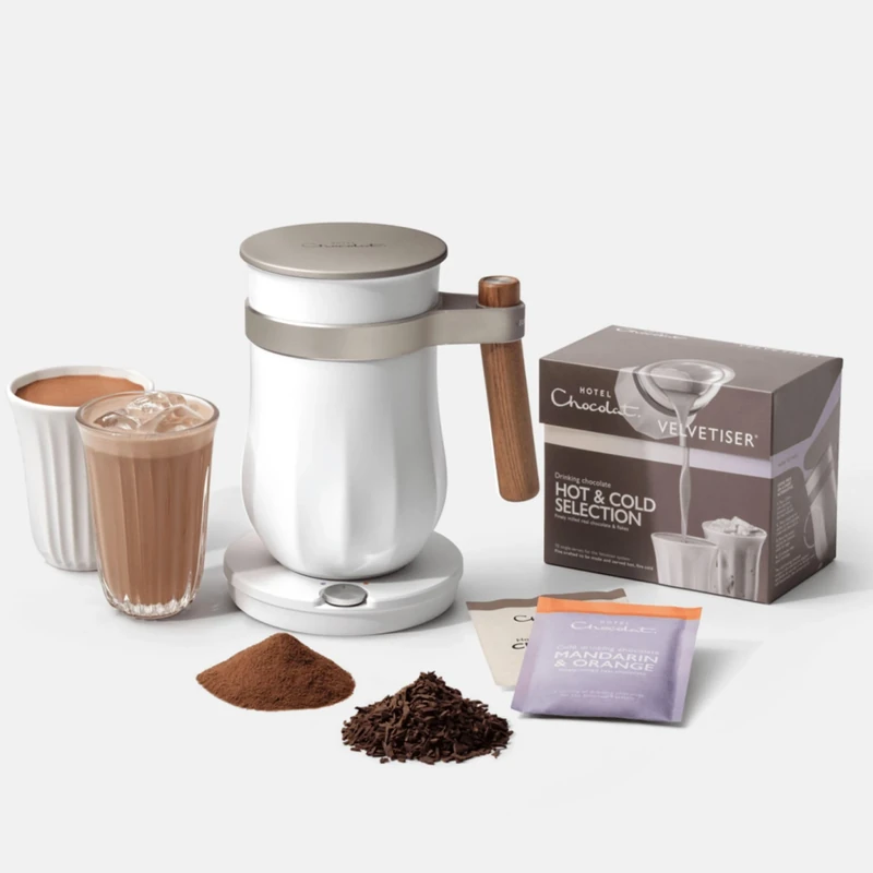 Hotel Chocolat - The Velvetiser System - in-Home Hot & Cold Drinking Chocolate Machine - Barista-Grade Drinking Chocolate Maker - Chalk Edition - Ideal for Gifts - Image 1