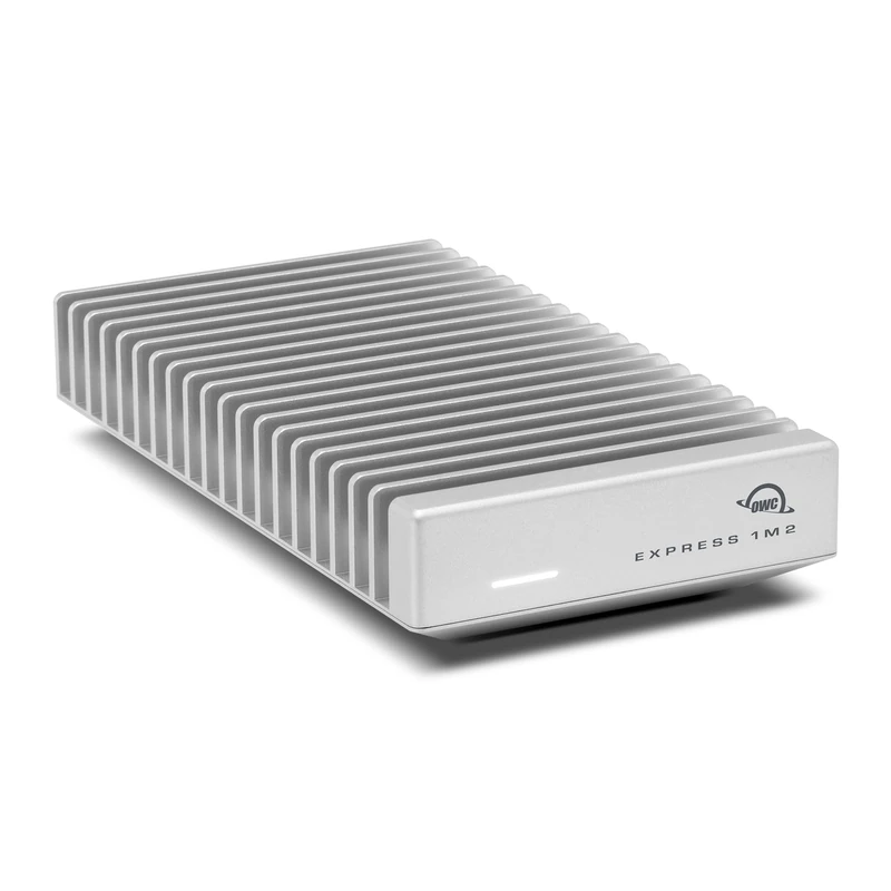OWC Express 1M2 80Gb/s Portable NVMe SSD USB4 (Thunderbolt5 / USB4 /USB-C) Ultra Fast External SSD Drive with Aluminum Heat Sink, MacBook Pro and Mac Mini M4