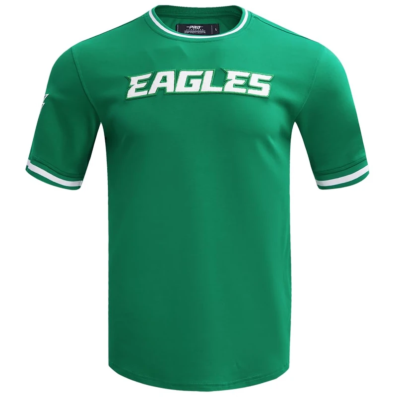 Pro Standard Mens NFL Philadelphia Eagles Classic Chenille Short Sleeve Tee Kelly Green L
