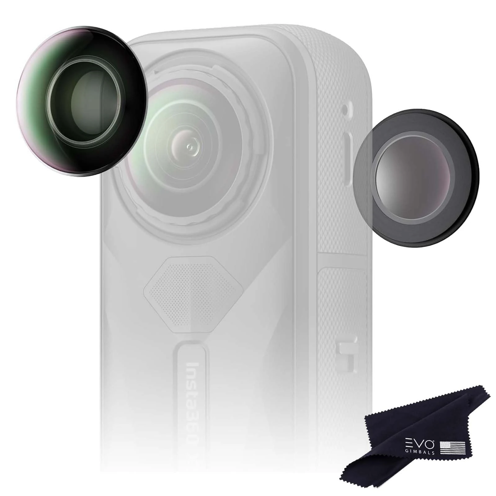 Insta360 X5 Replacement Lens Complete Kit | with 2× Official Replaceable Lenses for Insta360 X5, Plus Tools to Replace and Clean The Lens