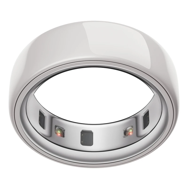 Oura Ring 4 - Ceramic Cloud - Size 14 - Smartring | Non-Standard Fit – Measure with Compatible Size Kit | Sleep, Heart Rate and Fitness Tracking Wearable | 8-Day Battery, iOS/Android Supported - Image 1