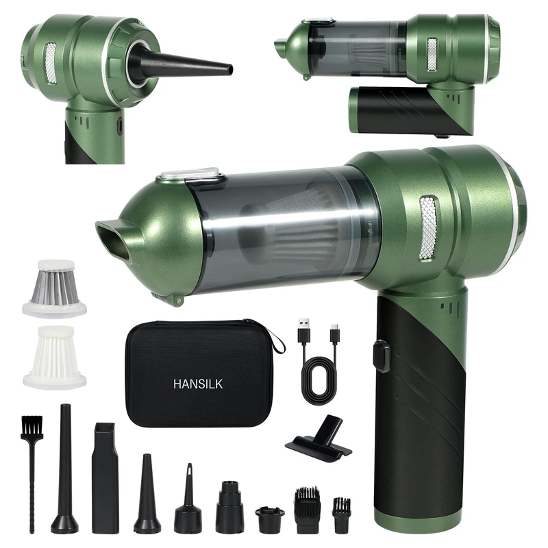 HANSILK Cordless Handheld Vacuum Cleaner, 16000Pa Rechargeable Mini Hoover