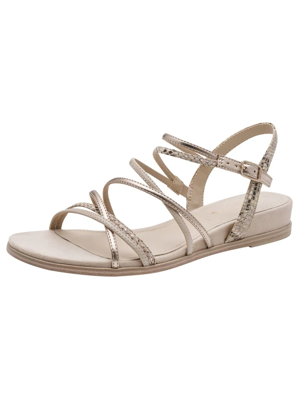 Tamaris Women’s sandal flat beige 4 UK