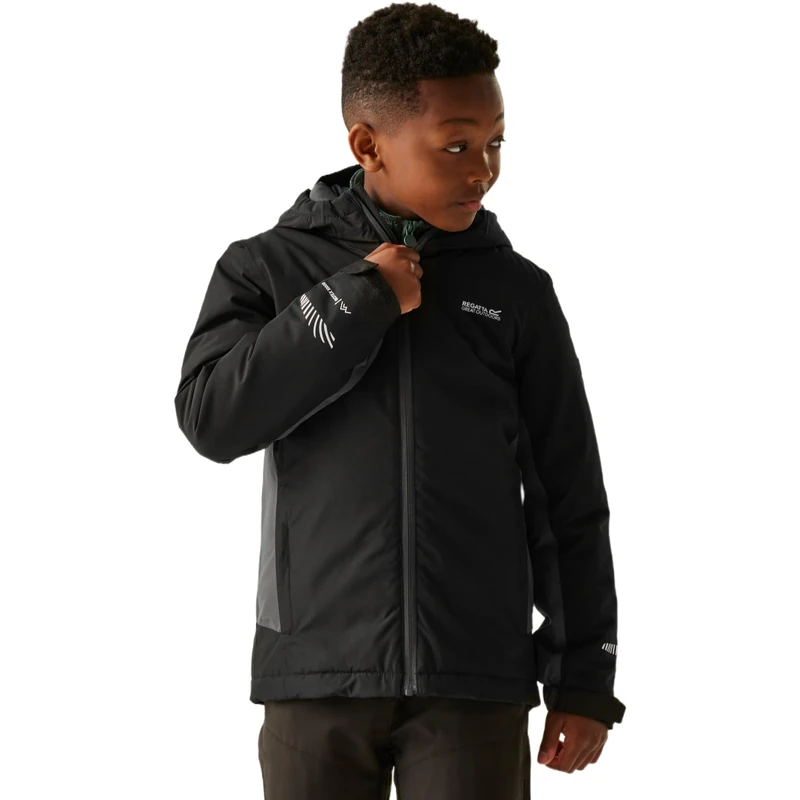 Regatta Kids Hurdle Waterproof Jacket Insulated Reflective Trims Winter Coat
