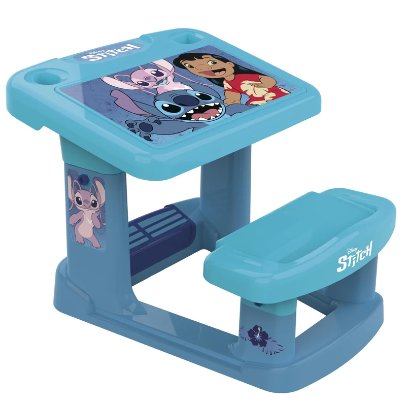 Chicos - Children's desk 3-6 years Stitch | with large work surface | Includes stich sheets | From 24 months (51025)