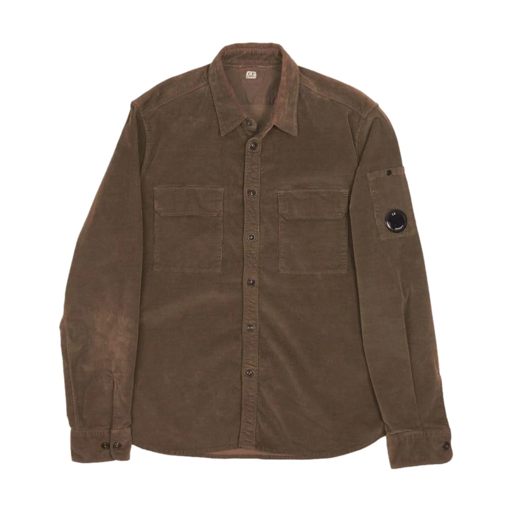 C.P. COMPANY Pre-Loved Corduroy Overshirt Brown