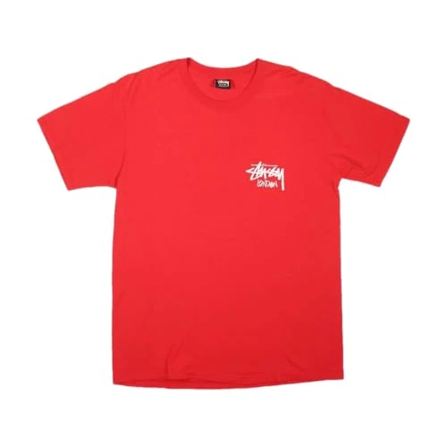 Stussy Pre-Loved OG London Chapter T-Shirt Red