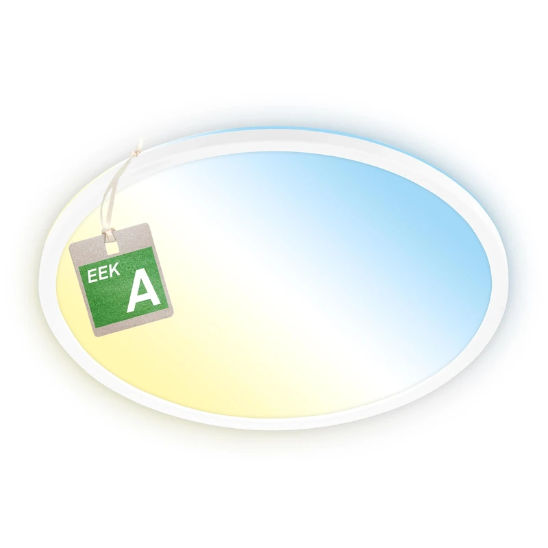 BRILONER - EER A LED Panel Energy efficient with 14W at 3000lm, 50,000h lifespan, Flat, CCT, indirect Light, LED Ceiling Panel, Living Room, 42 x 3 cm, White