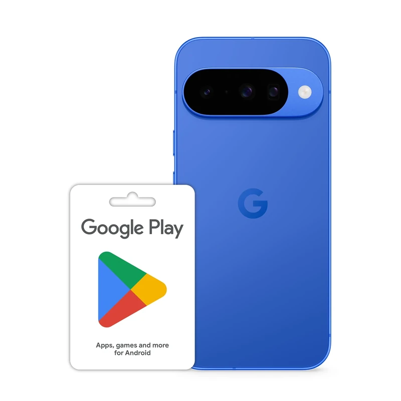 Google Pixel 10 - Unlocked Android Smartphone with Gemini and 6.3" Actua Display - Indigo, 256GB Play gift code £100 (Email Delivery - UK Customers Only)