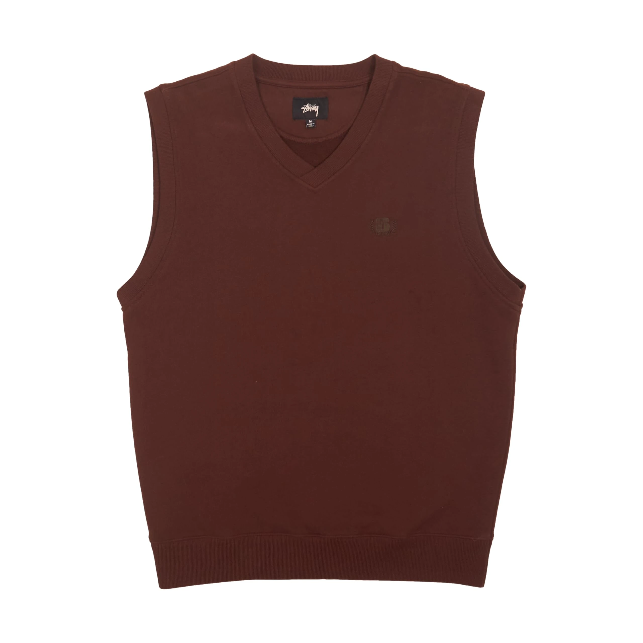 Stussy Pre-Loved Leaf Vest Brown