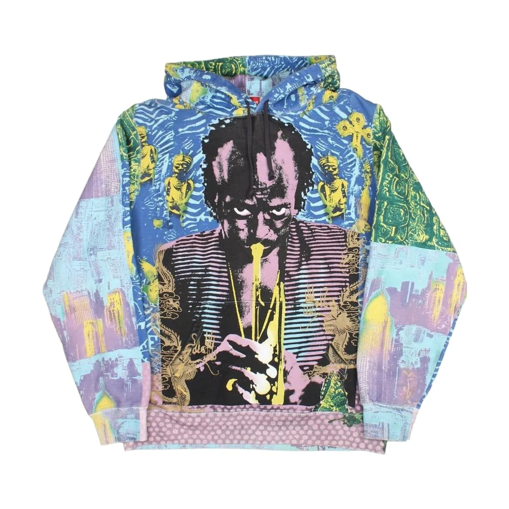 Supreme Pre-Loved Miles Davis Hoodie Multicoloured