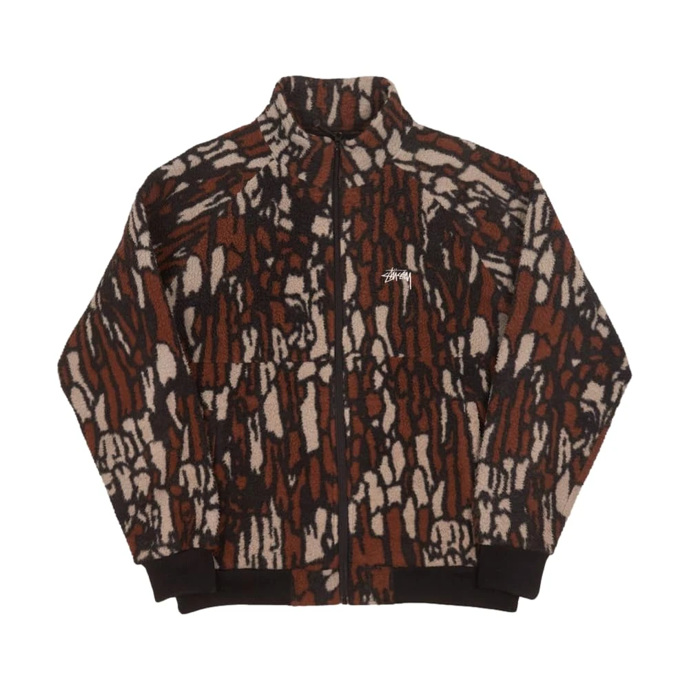 Stussy Pre-Loved Real Tree Fleece Multicoloured