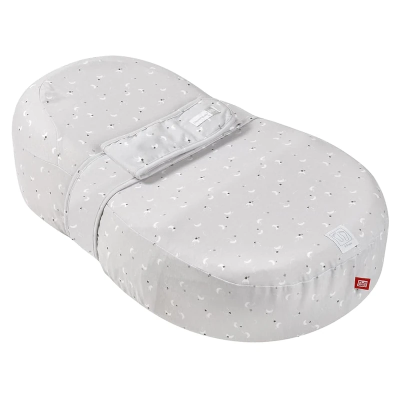 RED Castle/BEABA, Ergonomic Cocoon, Baby Sleeping Bag, Comfort, Develops Motor Skills and Awareness, Made in France, Oeko-Tex Fabric, Cotton Flower, Jersey Moon