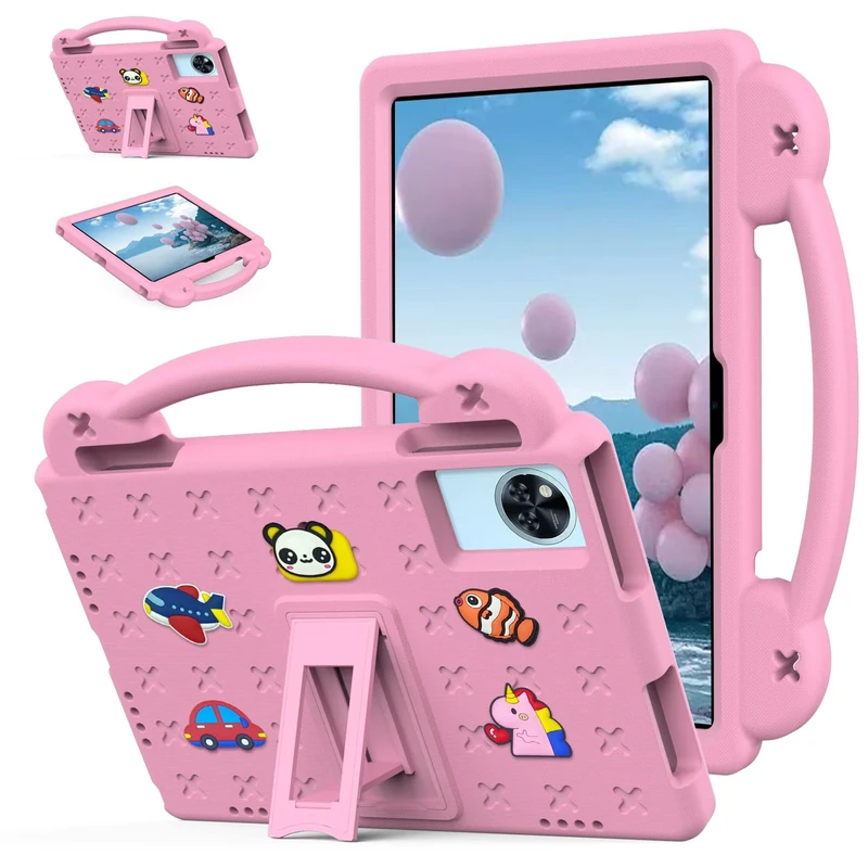 YRH Case for Lenovo Idea Tab 11 inch Tablet, Kids EVA Shockproof Cover for Lenovo Idea Tablet 11'' Case, TB336ZU TB336FU, with Stand Handle (Pink)