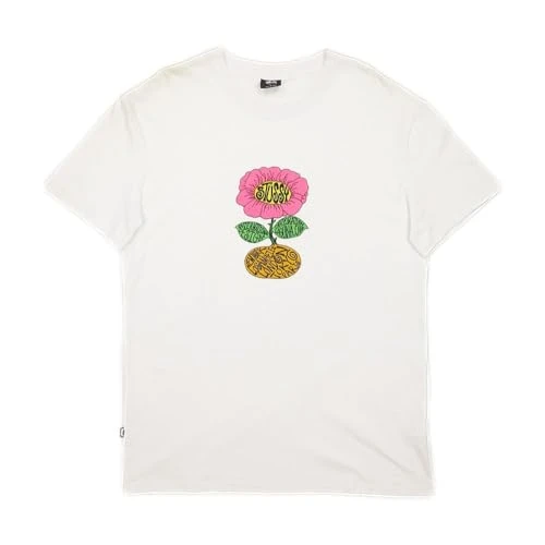 Stussy Pre-Loved Flower T-Shirt White