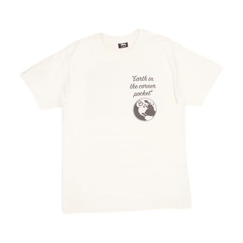 Stussy Pre-Loved Earth in The Corner Pocket T-Shirt White