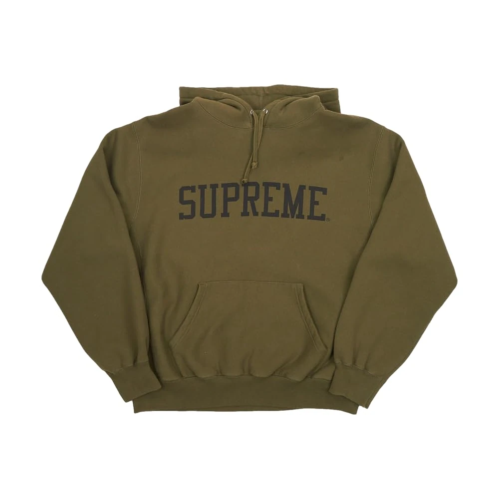Supreme Pre-Loved Block Logo Hoodie Green