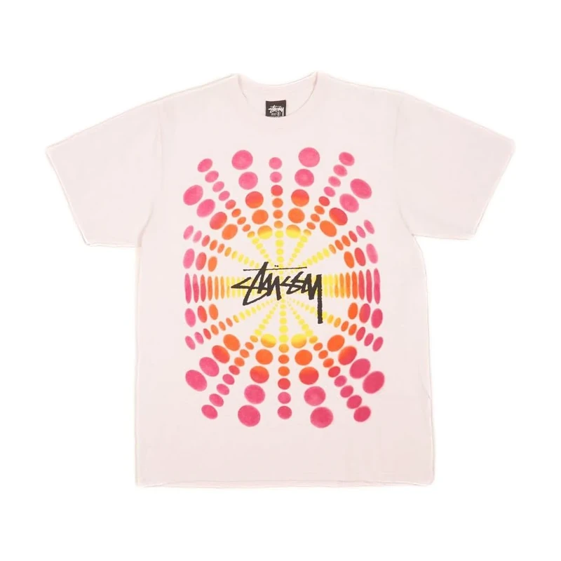 Stussy Pre-Loved Atticus Pigment Dyed T-Shirt Pink