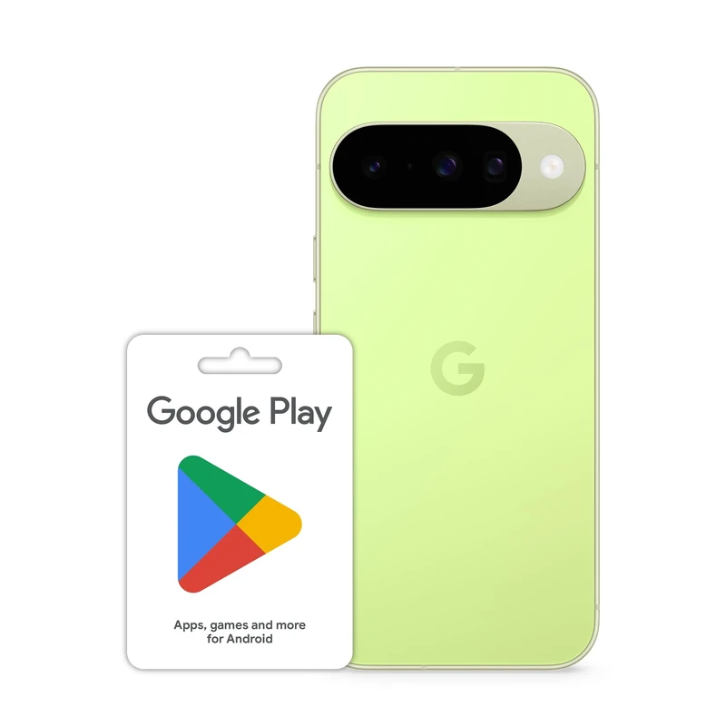 Google Pixel 10 - Unlocked Android Smartphone with Gemini and 6.3" Actua Display - Lemongrass, 256GB Play gift code £100 (Email Delivery - UK Customers Only)