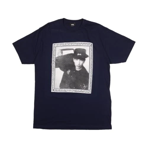 Stussy Pre-Loved Alex Turnbull OG Crew T-Shirt Blue