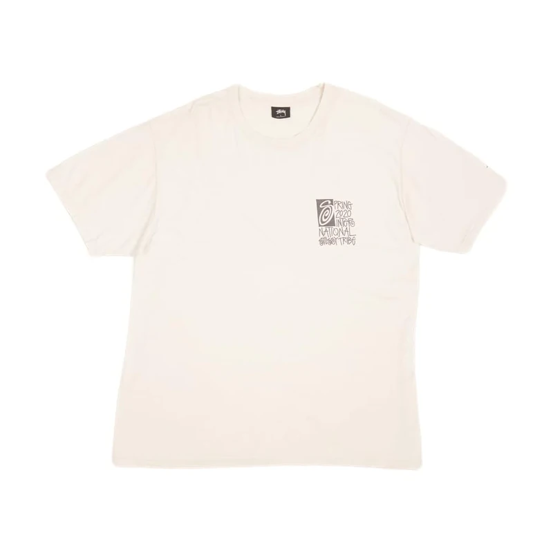 Stussy Pre-Loved 2020 Tribe T-Shirt White