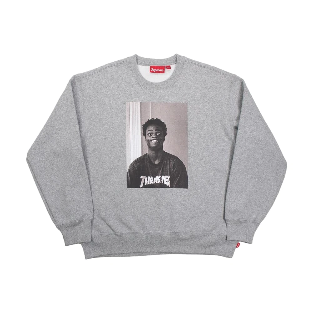 Supreme Pre-Loved Thrasher Crewneck Grey
