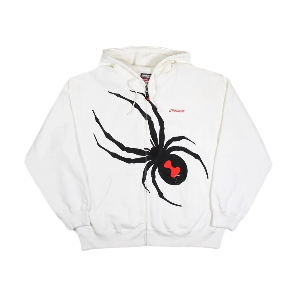 Supreme Pre-Loved Spyder Zip Up Hoodie White
