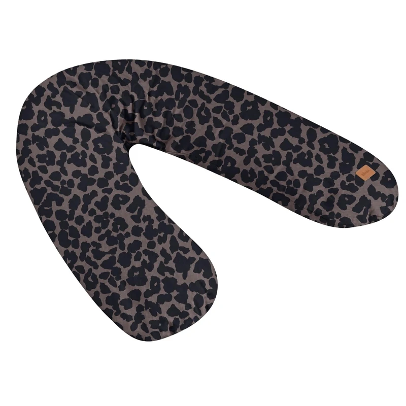 BÉABA, Big Flopsy, Nursing Pillow, Pregnancy Pillow, Multi-Function, Suitable for Sleeping/Nursing, Support, Relaxation and Optimal Comfort, Soothing Night, Cotton Flower, Oekotex, Leopard