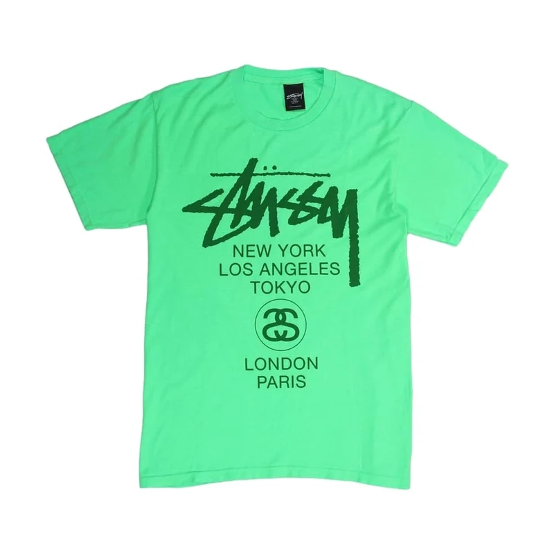 Stussy Pre-Loved Neon Green WT T-Shirt