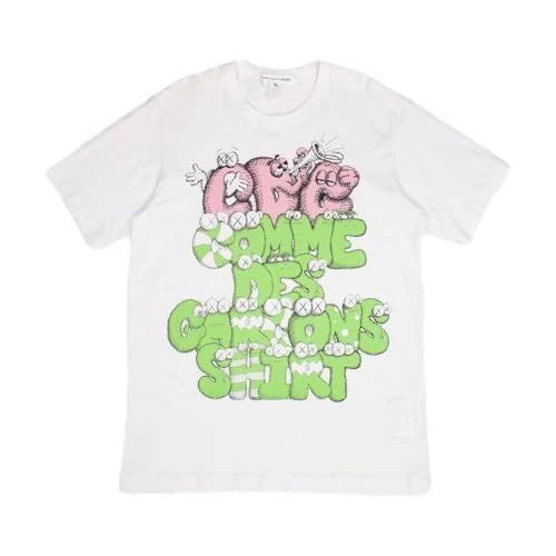 Comme des Garcons Pre-Loved KAWS Logo T-Shirt White