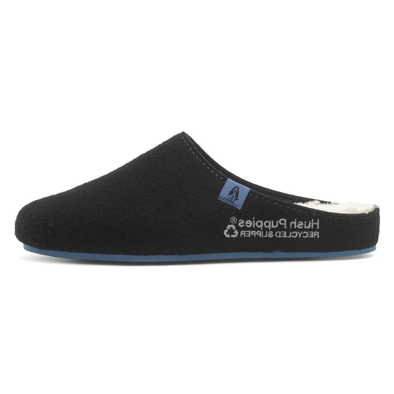 Hush Puppies Male The Good Slipper, Black, 7