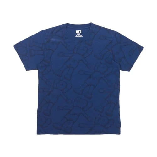Uniqlo Pre-Loved Allover KAWS T-Shirt Blue