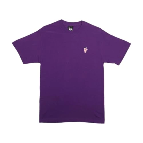 Stussy Pre-Loved Stitch Crown T-Shirt Purple