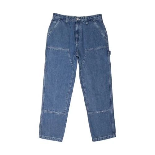 Stussy Pre-Loved Carpenter Denim Trousers Blue