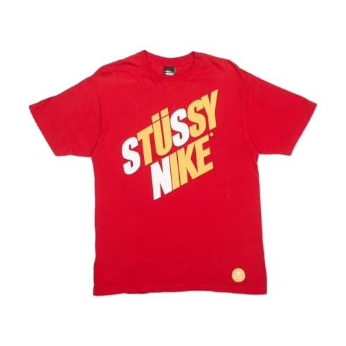 Stussy Pre-Loved Nike T-Shirt Red