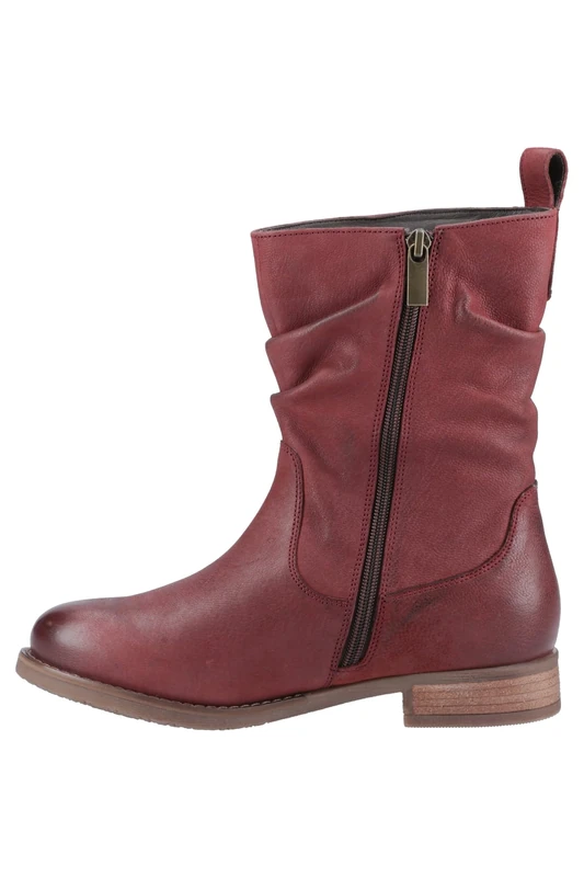 Hush Puppies Women's Emilia Boot, Dark Red, 7 UK