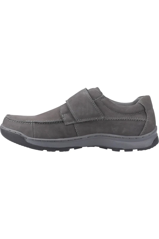 Hush Puppies Male Casper Touch Fastening Shoes, Grey, 7