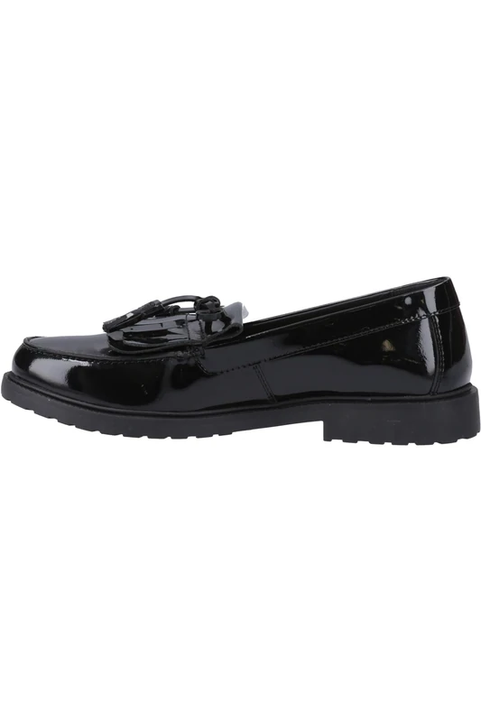 Hush Puppies Female Verity Kiltie Loafer Patent, Black, 3