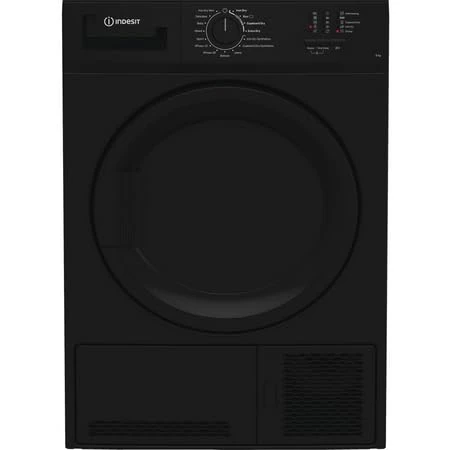 C YD C82 BBGL UK 8kg Freestanding Condenser Tumble Dryer – Black – Sensor Drying – Reverse Action – Energy Efficient – Quiet Operation
